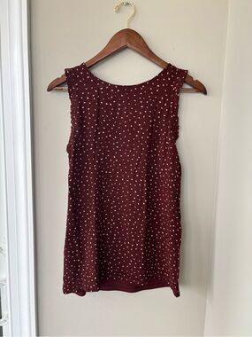 Maurices polka dot dressy top size xs